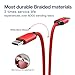 USB Type C Cable,3FT 2PACK,USB-C Charging Cord Fast Charging Compatible Samsung Galaxy Note 9 8 S10 S9 S8 Plus,Google Pixel 2 XL,LG G7 V35 ThinQ,V30,Moto Z3 G6 X4,ZTE Blade Z Max X,OnePlus 6 5T(Red)