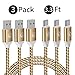 USB Type C Cable,[3Pack 3.3Ft] Emnt USB 2.0 High-Speed Data & Charging Cable Braided USB A Male to C Cable Compatible Nexus 6p/5x,HTC 10,LG G5, MacBook 12 inch and More