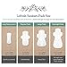 Lefresh Organic Cotton Cover Pads with Wings| Regular, 28 Count | Regular Absorbency - Unscented - Vegan - Chlorine Free - Ultra Thin Pads for Women