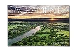 Sacramento, California - Sacramento River (12x18 Premium Acrylic Puzzle, 130 Pieces)