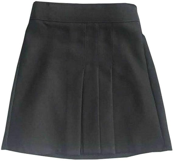 Girls Half Elasticated Waist School Uniform Skirt