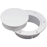 Marinco N10863DW Snap-in Deck Plate, 3" White
