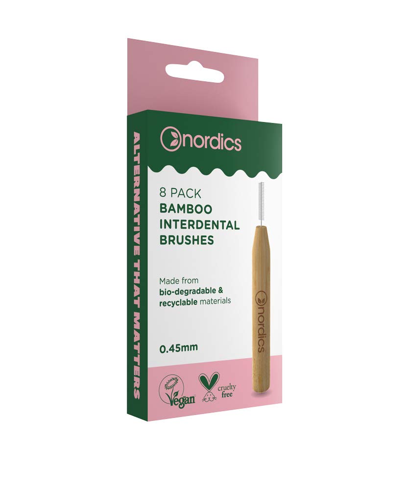 Nordics Organic Care Eco Interdental Toothbrush Bamboo 0.45 mm 12 g