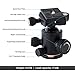 TRIPLE TREE tripod Ball Head,360 Degrees Rotation for Canon Sony Nikon DSLR Cameras, Tripod and Monopod, Maximum Load 17.6 Lbs, Two 1/4