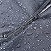 ANYOO Waterproof Rain Poncho Bike Bicycle Rain Capes Lightweight Compact Reusable for Adults Grey