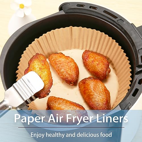 Foopama Air Fryer Paper Liners, 100 Pcs Disposable NonStick Air Fryer