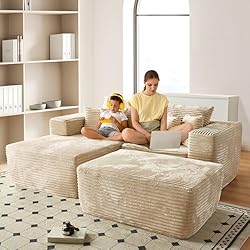 ovios 81" Oversized Sectional Double Lounge Chaise