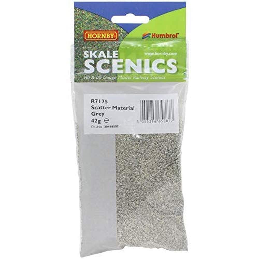 Hornby R7175 Scatter - Grey for Model Railway OO Gauge, Model Train Accessories for Adding Scenery, Dioramas, Woodland, Buildings and More, Model Making Kits - 1:76 Scale Model Accessory