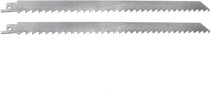 Zuzzee 2 Pcs 300mm Stainless Steel Reciprocating Saw Blades Cutting Tools For Cutting Ice Frozen Meat Bone Beef 12 Inch Amazon Com