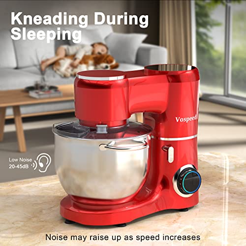 Vospeed Stand Mixer, 660W 6Speed TiltHead Kitchen Mixer, with 8.5QT