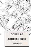 Gorillaz Coloring Book: Virtual Band Pioneers and Alternative Hip Hop Rock Talents Great Animation and Cartoon Inspired Adult Coloring Book (Gorillaz Books)