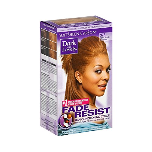 Dark and Lovely Fade Resistant Rich Conditioning Color, No. 378, Honey Blonde, 1 ea (Pack of 4)
