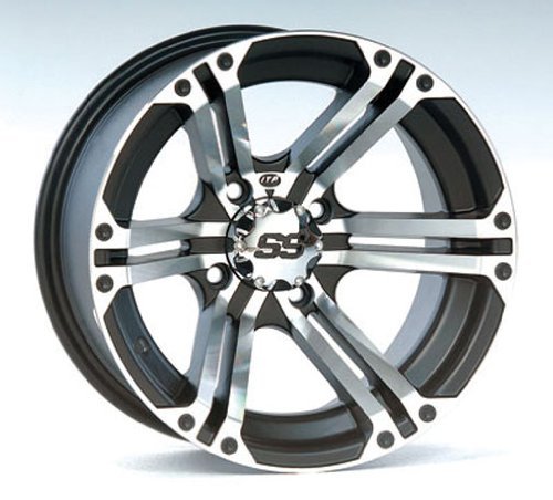 ITP SS ALLOY SS212 Black Wheel with Machined Finish (12x7"/4x156mm)