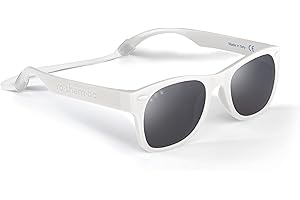 ROSHAMBO BABY ROSHAMBO Unbreakable Baby Sunglasses with Strap BPA-free – Girls Boys 0-24 months Infants – Polarized Lens, Assembled in USA