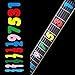 Fretboard Markers Inlay Sticker Decals for Guitar and Bass - Jason Becker/Numeral