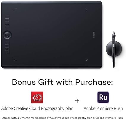 Wacom Intuos Pro Large Tablette Graphique à Stylet Professionnelle Compatible Avec Mac Windows Et De Nombreux Logiciels De Création X Pouces