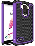 LG G Stylo Case, LG LS770 Stylus Case, LK LG G Stylo / LG LS770 Stylus Case [Drop Protection] [Shock-Absorption] [Impact Resistant] Hybrid Dual Layer Armor Defender Protective Case Cover for LG G Stylo / LG LS770 Stylus (HY Series - Purple)