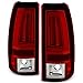 AKKON - For 2003-2006 Silverado 05-07 Silverado Hybrid Pickup Truck Red Clear V2 LED Tail Lights Brake Lamps Pair