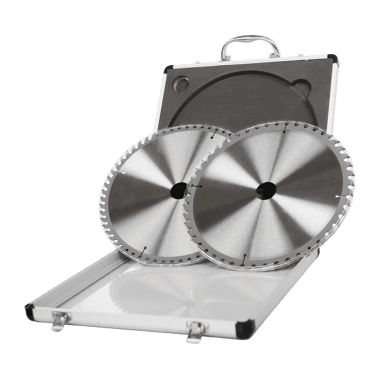 Scheppach 7901200714 Accessory/HW Saw Blades/Saw Blade Set, Ideal for Cutting Wood, Laminate, Chipboard, Plastic Palette, Aluminum and Non-Ferrous Metal, 48/60 Z