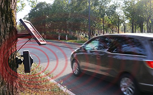 HTZSAFE Solar Wireless Driveway Alarm System-Solar Powered No Need Replace Batteries-1/4 Mile Long Transmission Range-Up to 50 feet Wide Sensor Range-Outdoor Weatherproof DIY Security Perimeter Alert - Thumbnail 5