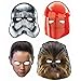 Star Wars Classic Mega Deluxe Birthday Party Supply Pack for 16 with Plates, Napkins,Cups, Tablecover, Hanging Swirl Decorations, Star Wars Themed Masks, and a Porg Inspired Pin