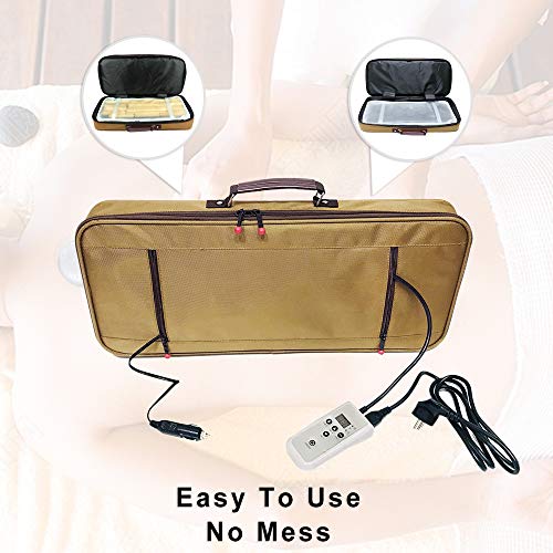 Goodtar Portable Massage Stone Warmer Electric Spa Bamboo Massage