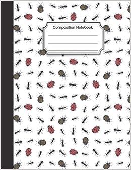 Amazon Com Composition Notebook Red Black Ant Insect Bug Doodle Color Pattern College Ruled School Notebooks Composition Notebook Subject Daily Journal Notebook 120 Lined Pages Large 8 5 X 11 In 9781721742240 Journal M J Books