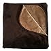 Mambe Silky Waterproof Throw for Protecting Furniture Bed Couch from Stains Caused by Dogs, Cats, Incontinence. Soft, Washable, Reversible. (Size Large 70x90 inches, Color Chocolate/Cappuccino)