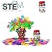 klikko Educational Building Toys Brain Flakes 500 Piece Interlocking Plastic Disc Set Brain Flakes STEM Toys/ All Material Environmental Health for Children's Safety