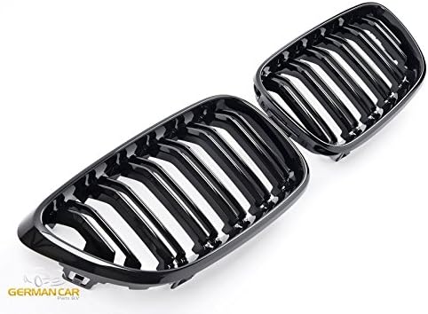 GCP for F23 °F22 Kidney Double Bridge Sport Grille Gloss Black