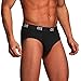 CYZ Men's 3-PK Cotton Stretch Hip Briefs-Black-L