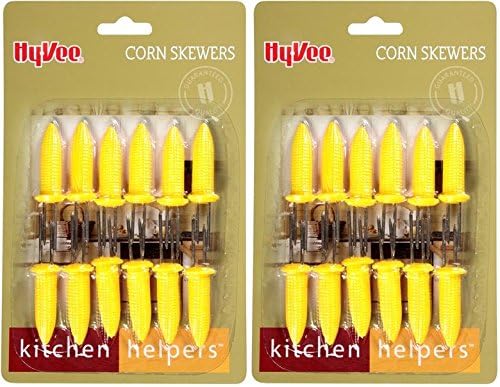 24 Corn on the Cob Holders,Skewers,Prongs by Hyvee Corn Holders Cookout