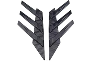 2 Pcs Rear Bumper Guard Diffuser Splitter for Civic Type R (FK8) 2017-2020, Windshield Outer Trim Set Side Intake Decorative 