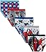 Spiderman Boys' Big 100% Combed Cotton Brief Multipacks with Multiple Print Choices Available in Sizes 4, 6, 8, 10, and 12, 5-Pack