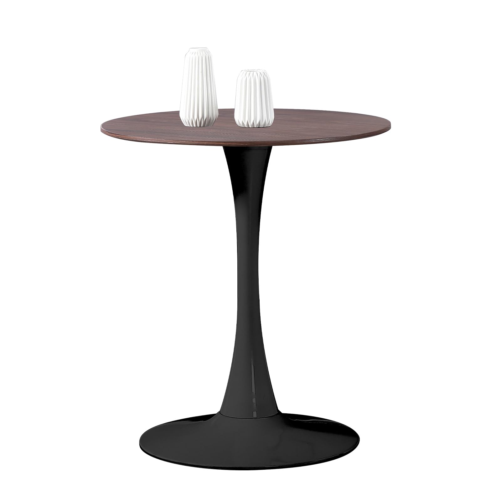 Probasto 丸テーブル ダイニングテーブル 幅60m×高さ73㎝ サイドテーブル カフェテーブル 傷・汚れ・水分・熱に強い天板 在宅ワーク 勉強机 作業台 食卓 パソコン デスク（ブラウン） の商品画像