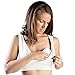 Extra Soft Organic Cotton Wireless Nursing & Maternity Sleep Bra (White, Small)