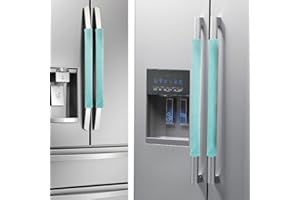 Nuovoware Refrigerator Door Handle Covers Set of 4, Keep Kitchen Appliance Fridge Oven Microwave Dishwasher Clean,Protect Antiskid Washable Decor Cloth,Keep Off Smudges Fingerprint Oil Stain