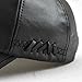 GESDY Men's Vintage Adjustable PU Leather Baseball Cap Outdoor Sports Driving Sun Hat, Black1, 56-61cm