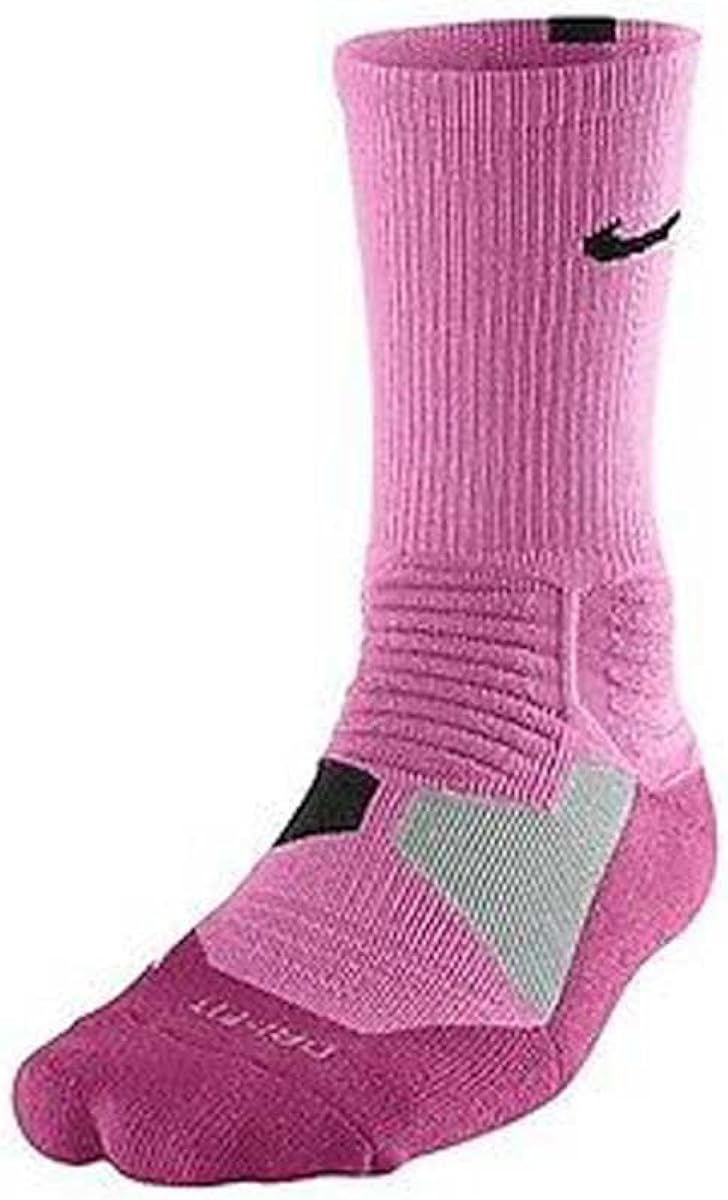 Nike Hyper Elite Men's Basketball Crew Socks Pink / Black