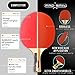 PRO SPIN Ping Pong Paddles - High-Performance 2-Player Set with Premium Table Tennis Rackets, 3-Star Ping Pong Balls, Compact Storage Case | Ping Pong Paddle Set of 2 for Indoor & Outdoor Games