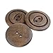 COTOWIN 40mm Large Wood Coat Sweater Buttons Sewing Craft DIY Accessory [pack of 10]