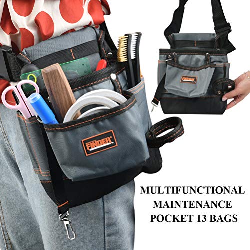 JAOMON Werkzeugtasche, Werkzeug-Gürtel, mit Tasche und verstellbarem Gürtel, Nageltasche multifunktionale Wartungstasche… – Bild 5
