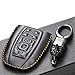 Vitodeco Genuine Leather Smart Key Fob Case Cover Compatible with Lincoln Continental, MKC, MKZ, MKX (2017 - 2022), Navigator (2018 - 2022), Nautilus (2020 - 2022) - 5 Buttons, Black