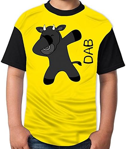 Popowner Comfortable Dabbings Lively Youth Short Sleeved T - Shirt Printing Logo Round Neck Cotton T-Shirt Cheap Boy Tee Gold