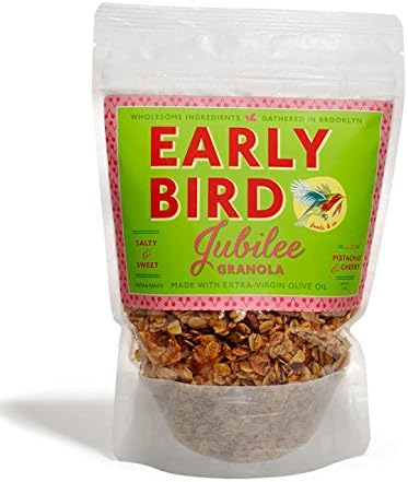 Early Bird Granola -Jubliee Recipe- Granola with Pistachios and Cherries -12 Oz(4 Pack)