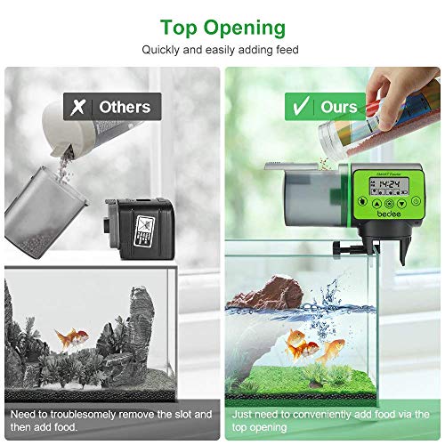 Automatic Fish Feeder Electric Auto Fish Feeder Vacation Fish Feeder Moisture-Proof Fish Food Dispenser for Aquarium - Thumbnail 6