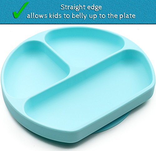 image for SiliKong Silicone Suction Plate For Toddlers, BPA Free, Dishwasher, Mi