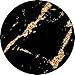 JAHOLAN Black Gold Marble Design Clear Bumper TPU Soft Rubber Silicone Cover Phone Case Compatible with iPhone 7 Plus/iPhone 8 Plus