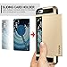 iPhone 5S Case, iPhone 5 Case, Vofolen Impact Resistant iPhone 5S Cover [Card Slot Wallet Case] Anti-scratch Bumper Skin Hybrid Defender Armor Protective Shell for Apple iPhone 5 5S - Champagne