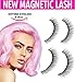 Dual Magnetic False Eye Lashes [No Glue] 3D Eyelashes Premium Magnet Quality False Eyelashes Set for Natural Look Full Eye